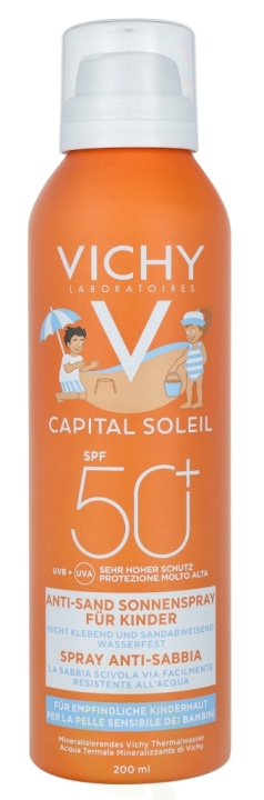 Vichy Ideal Soleil Kids Anti-Sand Mist SPF50+ 200 ml i gruppen HELSE OG SKJØNNHET / Hudpleie / Soling / Solkrem hos TP E-commerce Nordic AB (C56650)