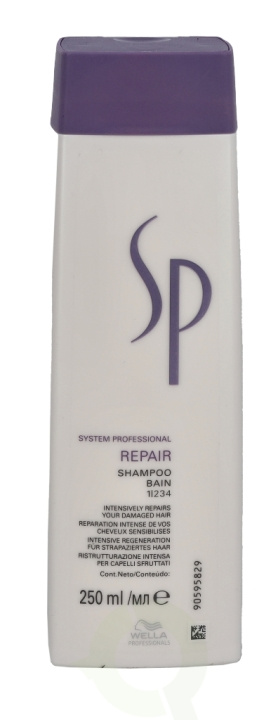 Wella SP - Repair Shampoo 250 ml For Damaged Hair i gruppen HELSE OG SKJØNNHET / Hår & styling / Hårpleie / Sjampo hos TP E-commerce Nordic AB (C56841)