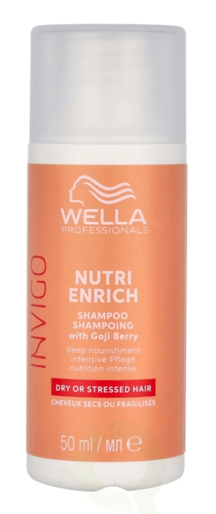 Wella Invigo - Nutri-Enrich Deep Nourishing Shampoo 50 ml With Goij Berry/Dry Or Stressed Hair i gruppen HELSE OG SKJØNNHET / Hår & styling / Hårpleie / Sjampo hos TP E-commerce Nordic AB (C56866)