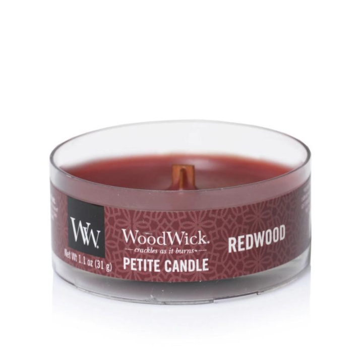 WoodWick Petite - Redwood i gruppen HELSE OG SKJØNNHET / Duft og parfyme / Andre dufter / Duftlys hos TP E-commerce Nordic AB (C56934)