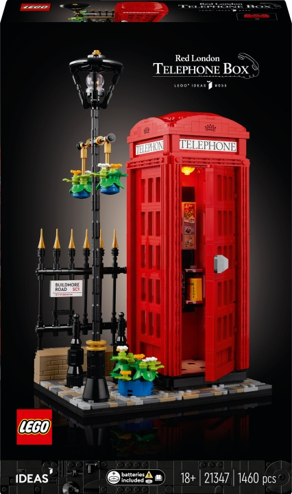 LEGO Idéer 21347 - London Röda telefonkiosken i gruppen LEKER, BARN OG BABY / Leker / Byggeleker / Lego hos TP E-commerce Nordic AB (C57354)