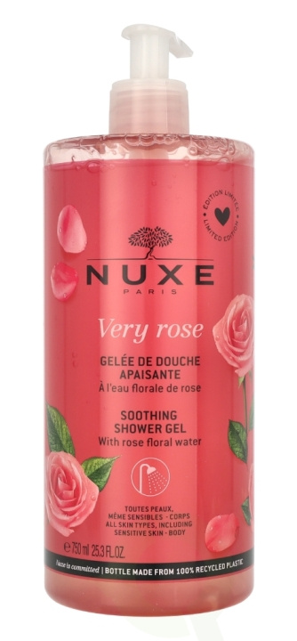 Nuxe Very Rose Soothing Shower Gel 750 ml i gruppen HELSE OG SKJØNNHET / Hår & styling / Hårpleie / Sjampo hos TP E-commerce Nordic AB (C57577)