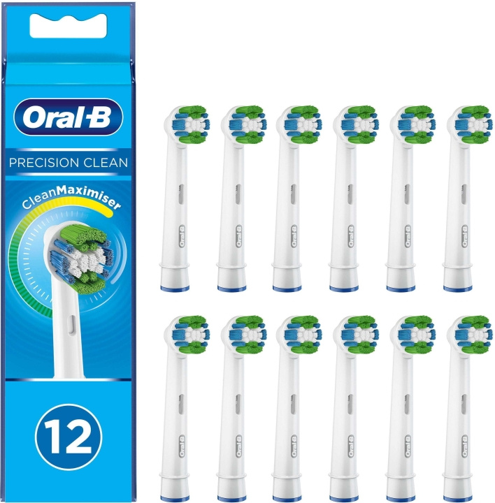 Oral B Precision Clean - borsthuvuden, 12 st i gruppen HELSE OG SKJØNNHET / Munnpleie / Elektriske tannbørster tilbehør hos TP E-commerce Nordic AB (C57690)