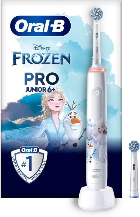 Oral B Pro Junior Frozen - elektrisk tannbørste i gruppen HELSE OG SKJØNNHET / Munnpleie / Elektriske tannbørster hos TP E-commerce Nordic AB (C57813)