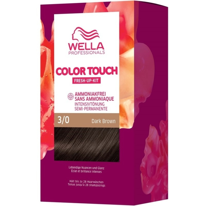 Wella Color Touch Pure Naturals 3/0 Dark Brown i gruppen HELSE OG SKJØNNHET / Hår & styling / Hårpleie / Hårfarge / Hårfarge & Fargebombe hos TP E-commerce Nordic AB (C57923)