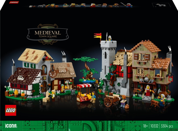 LEGO Icons 10332 - Medeltida stadstorg i gruppen LEKER, BARN OG BABY / Leker / Byggeleker / Lego hos TP E-commerce Nordic AB (C58552)