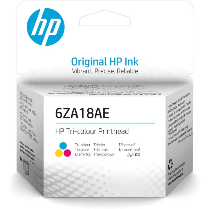 HP Printhead 6ZA18AE Tri-colour i gruppen Datautstyr / Skrivere og tilbehør / Blekk og toner / Blekkpatroner / HP hos TP E-commerce Nordic AB (C58630)