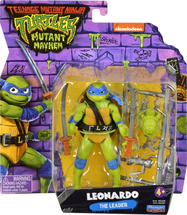 Teenage Mutant Ninja Turtles: Mutant Mayhem Leonardo-figur i gruppen LEKER, BARN OG BABY / Leker / Figurer, miniatyrer og tilbehør hos TP E-commerce Nordic AB (C59135)