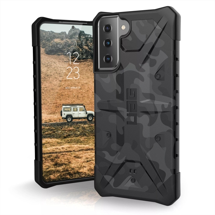 Urban Armor Gear Samsung Galaxy S21+ Pathfinder Case, Midnight Camo i gruppen SMARTTELEFON & NETTBRETT / Mobilbeskyttelse / Samsung hos TP E-commerce Nordic AB (C59324)