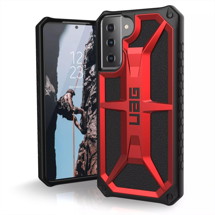 Urban Armor Gear Samsung Galaxy S21+ Monarch Case, Crimson i gruppen SMARTTELEFON & NETTBRETT / Mobilbeskyttelse / Samsung hos TP E-commerce Nordic AB (C59326)