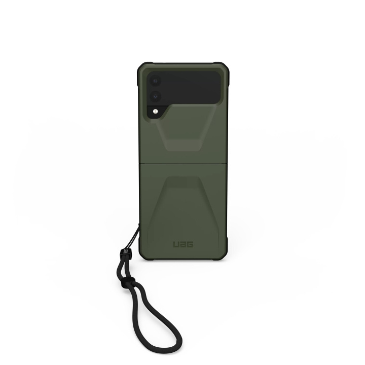 Urban Armor Gear Samsung Galaxy Z Flip 4 Civilian, Olive Drab i gruppen SMARTTELEFON & NETTBRETT / Mobilbeskyttelse / Samsung hos TP E-commerce Nordic AB (C59339)