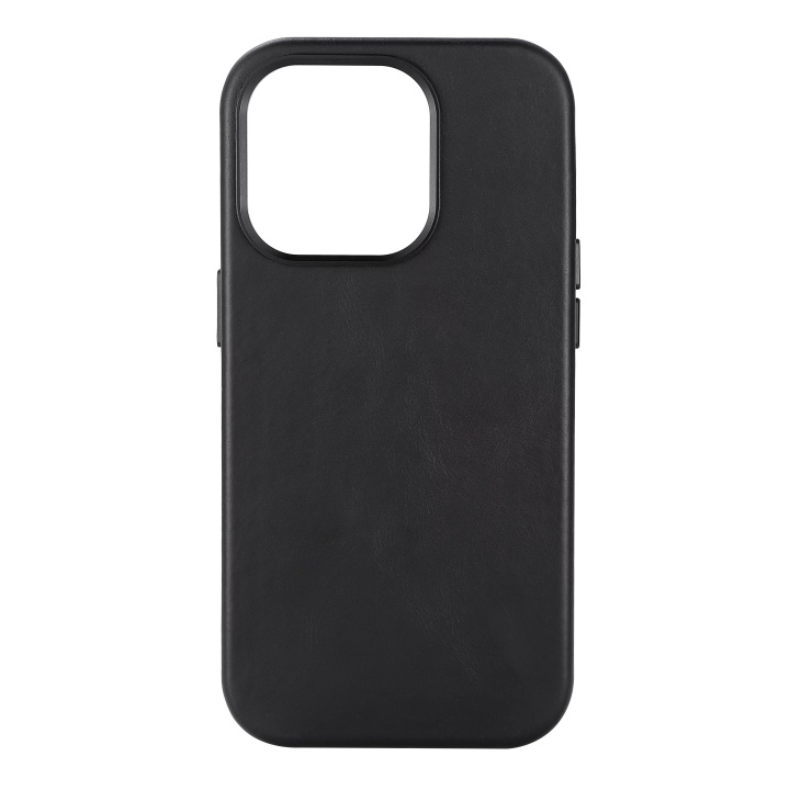 Essentials iPhone 14 Pro Leather Mag back cover, Black i gruppen SMARTTELEFON & NETTBRETT / Mobilbeskyttelse / Apple / iPhone 14 hos TP E-commerce Nordic AB (C59511)