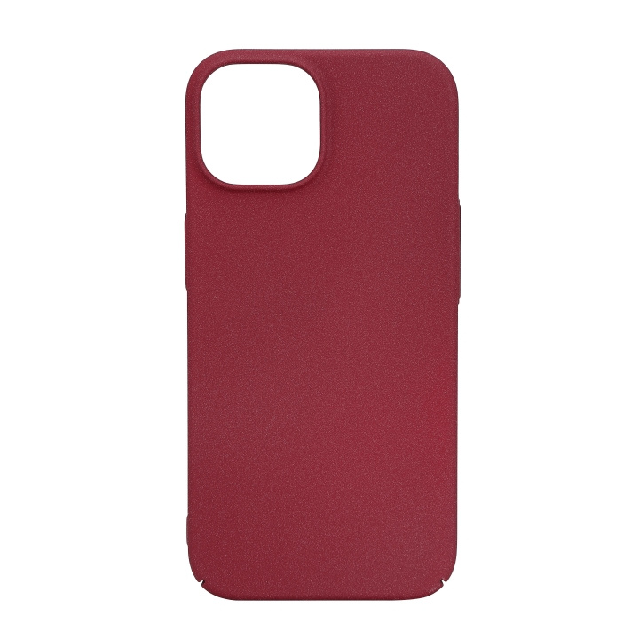 Essentials iPhone 15 sand bursted back cover, burgundy i gruppen SMARTTELEFON & NETTBRETT / Mobilbeskyttelse / Apple / iPhone 15 hos TP E-commerce Nordic AB (C59559)