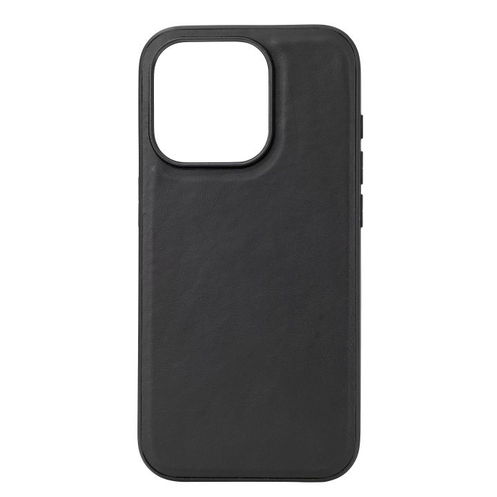 Essentials iPhone 15 Pro Leather Mag back cover,TPU frame,magnet,black i gruppen SMARTTELEFON & NETTBRETT / Mobilbeskyttelse / Apple / iPhone 15 hos TP E-commerce Nordic AB (C59566)