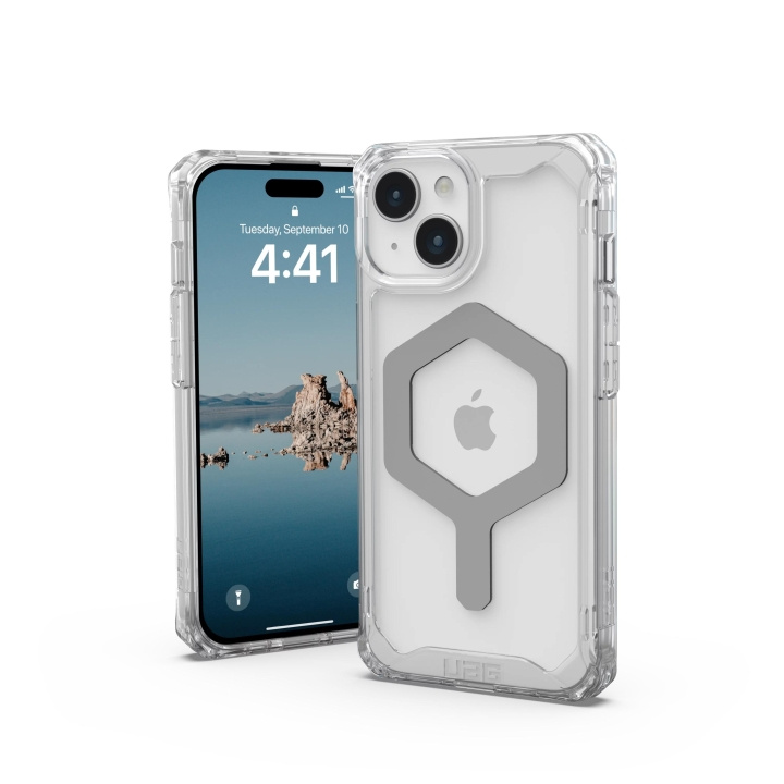 Urban Armor Gear iPhone 15 Plyo Magsafe - Ice/Silver i gruppen SMARTTELEFON & NETTBRETT / Mobilbeskyttelse / Apple / iPhone 15 hos TP E-commerce Nordic AB (C59795)