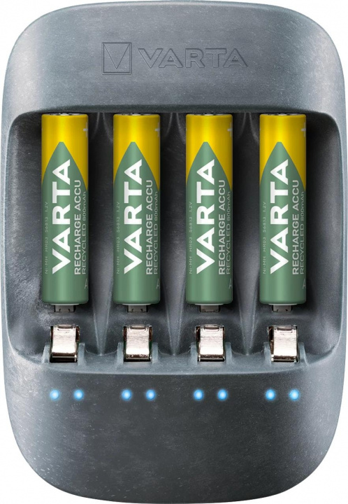 Varta Eco Charger + 4x56816 AA 2100 mAh i gruppen Elektronikk / Batterier & Ladere / Oppladbare batterier / AA hos TP E-commerce Nordic AB (C60793)