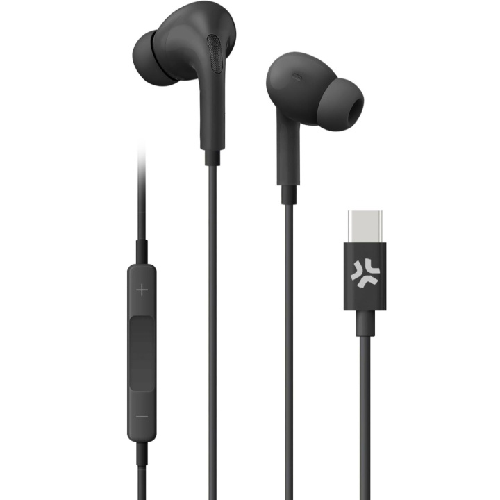 Celly UP1200 Stereoheadset In-Ear USB-C Svart i gruppen Elektronikk / Lyd & Bilde / Hodetelefoner & Tilbehør / Hodetelefoner hos TP E-commerce Nordic AB (C61388)