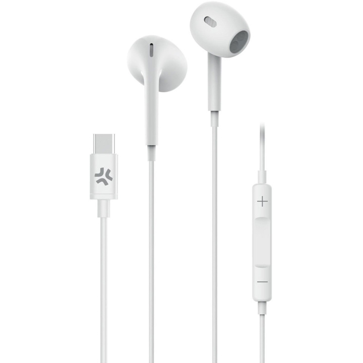 Celly UP1300 Stereoheadset Drop USB-C Vit i gruppen Elektronikk / Lyd & Bilde / Hodetelefoner & Tilbehør / Hodetelefoner hos TP E-commerce Nordic AB (C61391)