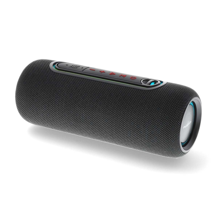 Nedis Bluetooth® Speaker | Maksimal batteritid: 4 timer | Håndholdt design | 30 W | Stereo | Innebygd mikrofon | X5 | Linkable | Sort i gruppen Elektronikk / Lyd & Bilde / Høyttalere & tilbehør / Bluetooth-høyttalere / Bærbare høyttalere hos TP E-commerce Nordic AB (C61438)