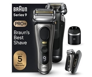 Braun Series 9 Pro+ 9575cc System wet&dry, Noble Metal i gruppen HELSE OG SKJØNNHET / Hår & styling / Barbering og trimming / Barbermaskiner hos TP E-commerce Nordic AB (C62072)