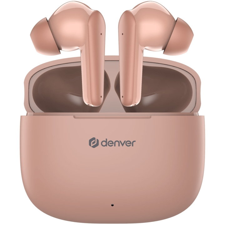 Denver TWE-48DR True wireless Bluetooth hörlur med laddetui i gruppen Elektronikk / Lyd & Bilde / Hodetelefoner & Tilbehør / Hodetelefoner hos TP E-commerce Nordic AB (C62198)