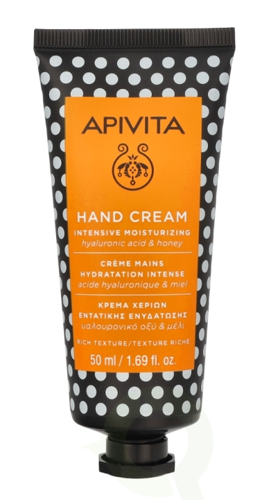 Apivita Rich Moisturizing Hand Cream 50 ml Hyaluronic Acid & honey i gruppen HELSE OG SKJØNNHET / Manikyr/pedikyr / Håndkrem hos TP E-commerce Nordic AB (C62432)