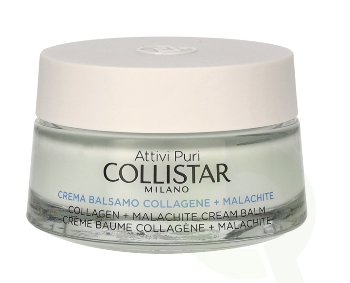 Collistar Attivi Puri Collagen + Malachite Cream Balm 50 ml i gruppen HELSE OG SKJØNNHET / Hudpleie / Ansikt / Ansiktskrem hos TP E-commerce Nordic AB (C62888)