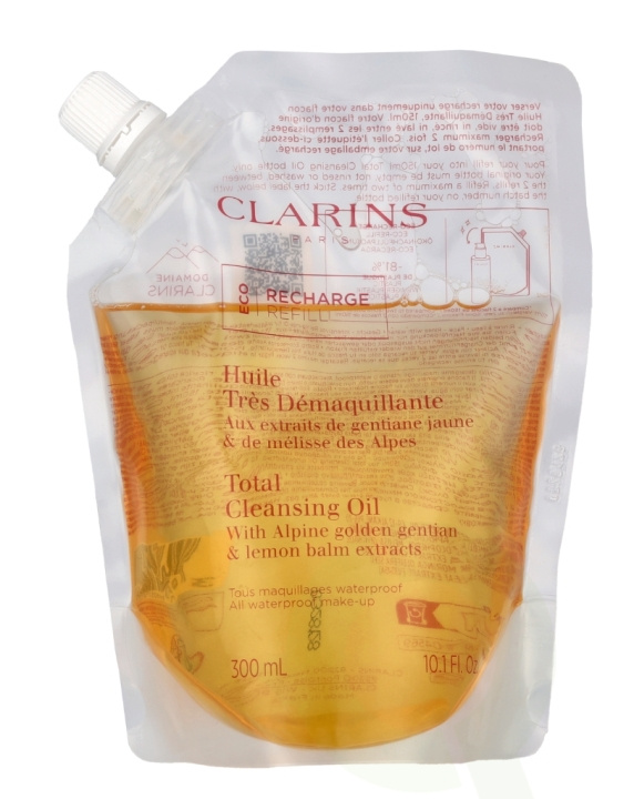 Clarins Total Cleansing Oil Eco Refill 300 ml i gruppen HELSE OG SKJØNNHET / Hudpleie / Ansikt / Rengjøring hos TP E-commerce Nordic AB (C63457)