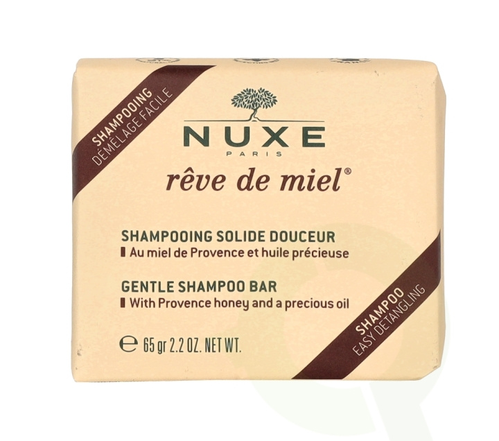 Nuxe Reve De Miel Gentle Shampoo Bar 65 g i gruppen HELSE OG SKJØNNHET / Hudpleie / Kroppspleie / Bad- og dusjkrem hos TP E-commerce Nordic AB (C64212)