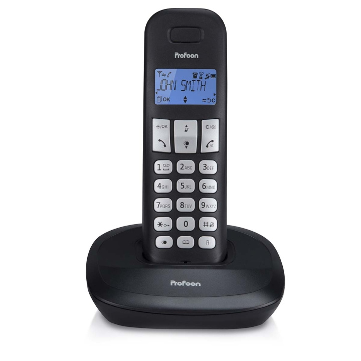 Profoon PDX-1100 DECT telefon med 1 håndsett svart i gruppen Elektronikk / Lyd & Bilde / Fast telefoni / Trådløs Telefoner hos TP E-commerce Nordic AB (C64485)