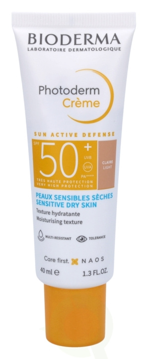 Bioderma Photoderm Light Colour Cream SPF50+ 40 ml i gruppen HELSE OG SKJØNNHET / Hudpleie / Soling / Solkrem hos TP E-commerce Nordic AB (C64681)