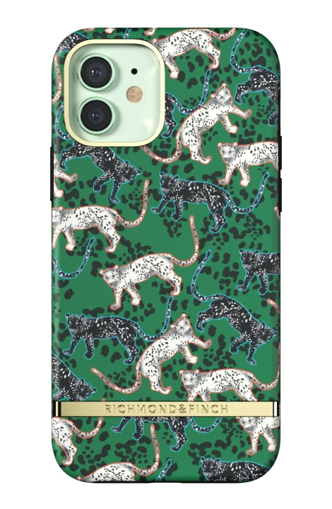 Richmond & Finch iPhone 12/12 Pro Freedom-etui, grønn leopard i gruppen SMARTTELEFON & NETTBRETT / Mobilbeskyttelse / Apple / iPhone 12 / Deksel hos TP E-commerce Nordic AB (C64918)