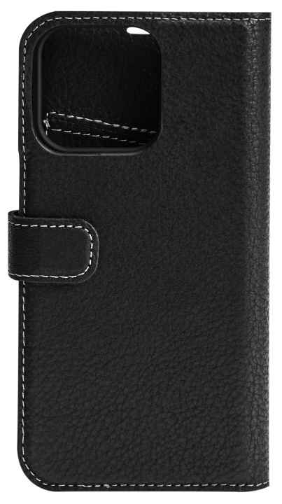 Essentials iPhone 13 Pro leather wallet, detachable, Black i gruppen SMARTTELEFON & NETTBRETT / Mobilbeskyttelse / Apple / iPhone 13 Pro hos TP E-commerce Nordic AB (C65011)