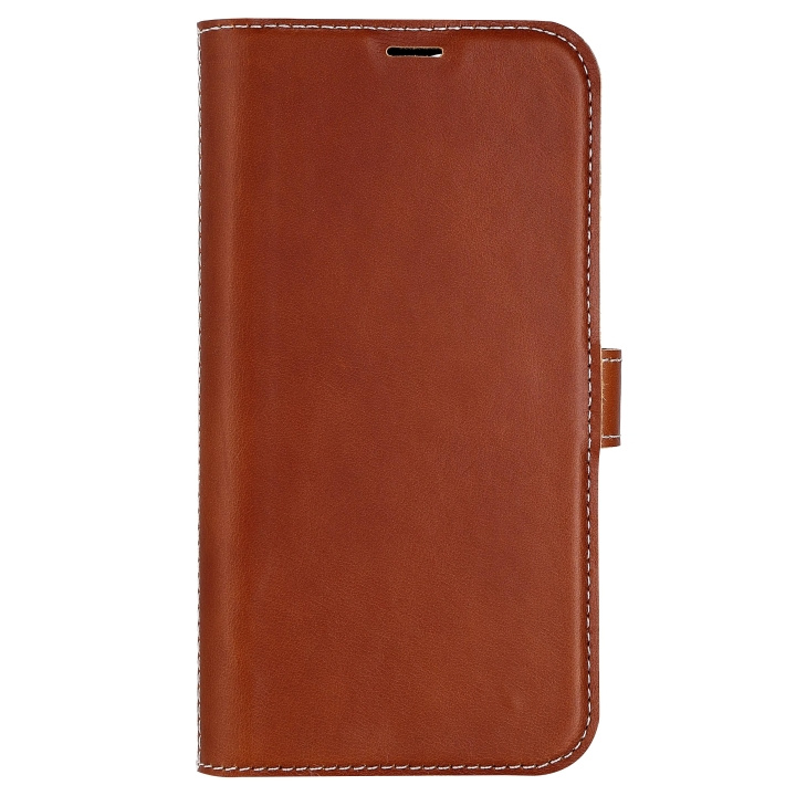 Essentials iPhone 12/12 Pro Leather wallet, detachable, Brown i gruppen SMARTTELEFON & NETTBRETT / Mobilbeskyttelse / Apple / iPhone 12 Pro hos TP E-commerce Nordic AB (C65042)