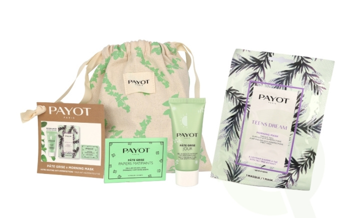 Payot Your Anti-Blemish Routine Set 30 ml Pate Grise Jour 30ml/1x Pate Grise Mattifying Papers/1x Morning Mask Teens Dreams i gruppen HELSE OG SKJØNNHET / Gavesett / Gavesett for henne hos TP E-commerce Nordic AB (C65572)