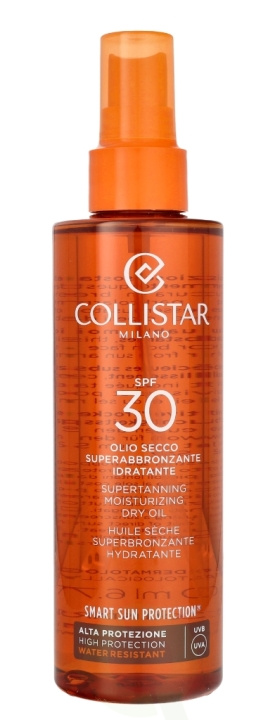 Collistar Supertanning Moisturizing Dry Oil SPF30 200 ml i gruppen HELSE OG SKJØNNHET / Hudpleie / Soling / Solkrem hos TP E-commerce Nordic AB (C65580)