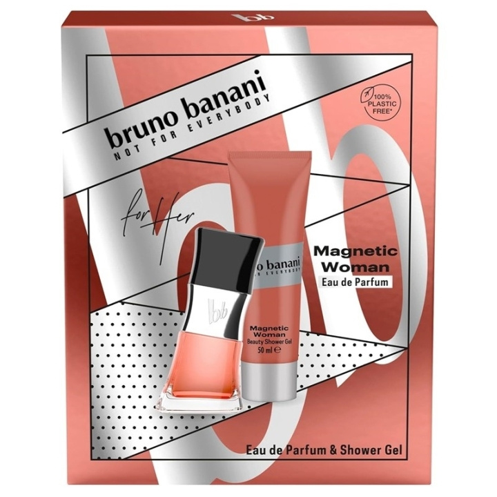 Bruno Banani Giftset Bruno Banani Magnetic Woman Edp 30ml + Shower Gel 50ml i gruppen HELSE OG SKJØNNHET / Gavesett / Gavesett for henne hos TP E-commerce Nordic AB (C65706)