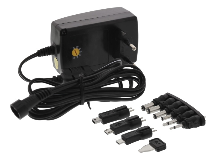 Nordic Quality AC/DC Plugin Adapter, 2250mAh i gruppen Datautstyr / Bærbare datamaskiner og tilbehør / Lader / Vegglader / Universal hos TP E-commerce Nordic AB (C65770)