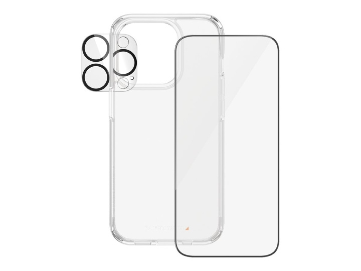 PanzerGlass Skærm/objektiv/rygbeskyttersæt Sort Transparent Apple iPhone 15 Pro i gruppen SMARTTELEFON & NETTBRETT / Mobilbeskyttelse / Apple / iPhone 15 hos TP E-commerce Nordic AB (C65909)