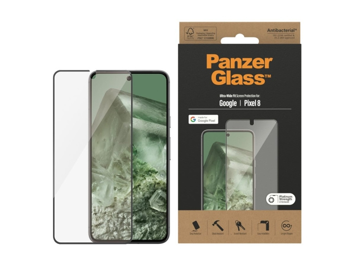 PanzerGlass Google Pixel 8 i gruppen SMARTTELEFON & NETTBRETT / Mobilbeskyttelse / Google hos TP E-commerce Nordic AB (C65912)