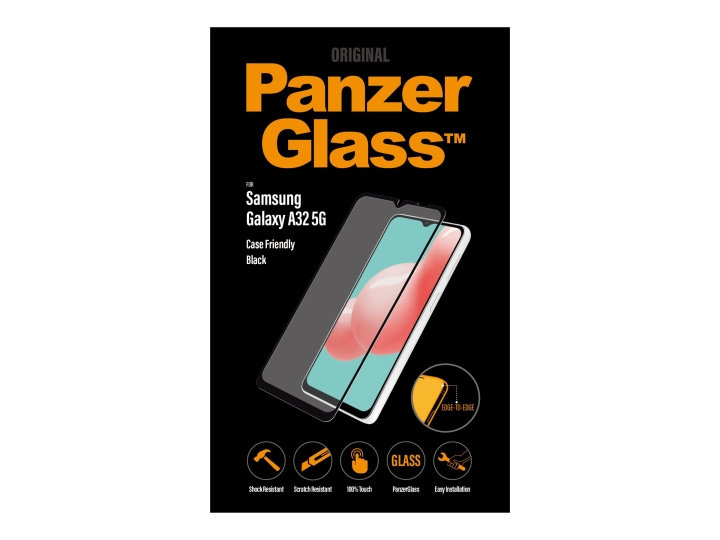 PanzerGlass Case Friendly Skærmbeskytter Sort Transparent Samsung Galaxy A32 5G i gruppen SMARTTELEFON & NETTBRETT / Mobilbeskyttelse / Samsung hos TP E-commerce Nordic AB (C65920)