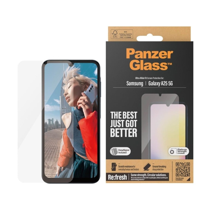 PanzerGlass Screen Protector Samsung Galaxy A25 5G i gruppen SMARTTELEFON & NETTBRETT / Mobilbeskyttelse / Samsung hos TP E-commerce Nordic AB (C65928)