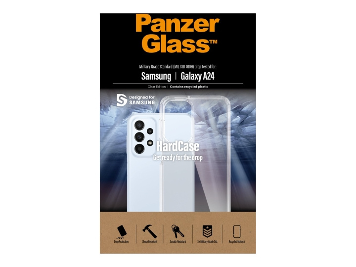 PanzerGlass HardCase Beskyttelsescover Gennemsigtig Samsung Galaxy A24 i gruppen SMARTTELEFON & NETTBRETT / Mobilbeskyttelse / Samsung hos TP E-commerce Nordic AB (C65934)