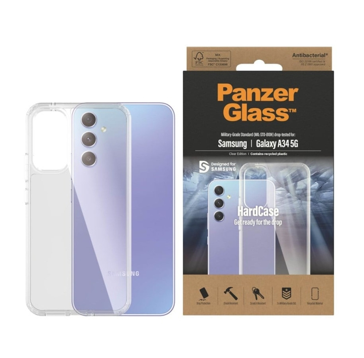 PanzerGlass HardCase beskyttelsesveske Transparent Samsung Galaxy A34 5G i gruppen SMARTTELEFON & NETTBRETT / Mobilbeskyttelse / Samsung hos TP E-commerce Nordic AB (C65935)