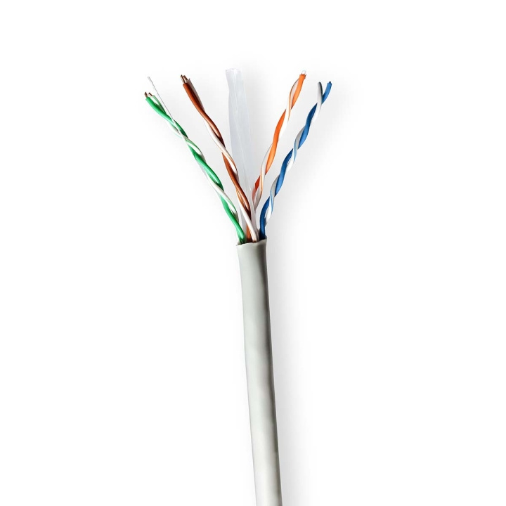 Nedis Nettverkskabelen Roll | CAT6 | Strandet | U/UTP | CCA | 100.0 m | Innendørs | Rund | PVC | Grå | Trekkboks i gruppen Datautstyr / Kabler og adaptere / Nettverk / Cat6 hos TP E-commerce Nordic AB (C66015)