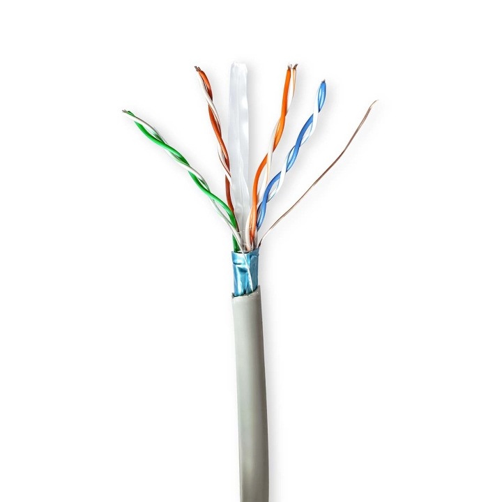 Nedis Nettverkskabelen Roll | CAT6 | Strandet | F/UTP | CCA | 100.0 m | Innendørs | Rund | PVC | Grå | Trekkboks i gruppen Datautstyr / Kabler og adaptere / Nettverk / Cat6 hos TP E-commerce Nordic AB (C66019)