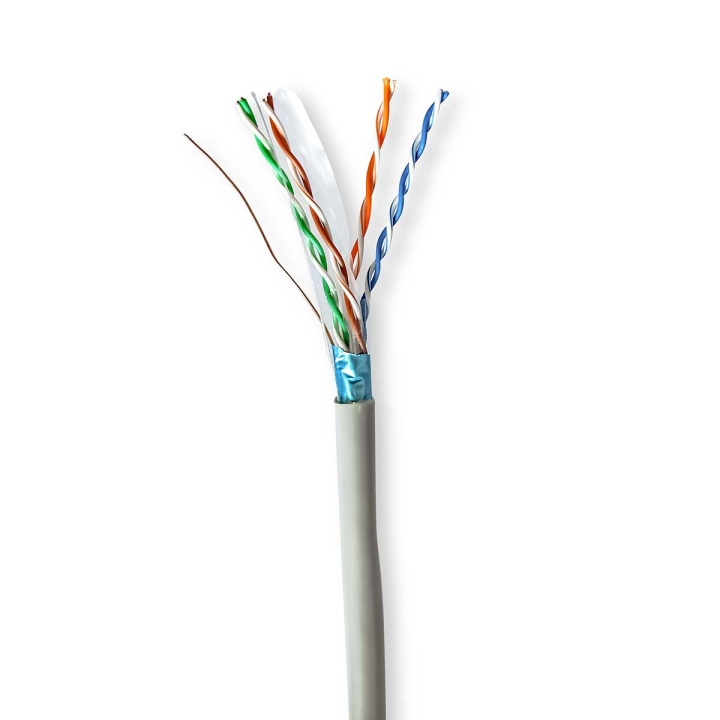 Nedis Nettverkskabelen Roll | CAT6 | Fast | F/UTP | CCA | 305.0 m | Innendørs | Rund | PVC | Grå | Trekkboks i gruppen Datautstyr / Kabler og adaptere / Nettverk / Cat6 hos TP E-commerce Nordic AB (C66021)