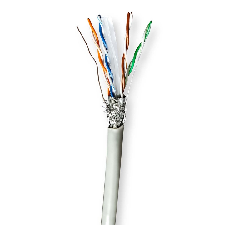 Nedis Nettverkskabelen Roll | CAT6 | Strandet | S/FTP | CCA | 100.0 m | Innendørs | Rund | PVC | Grå | Trekkboks i gruppen Datautstyr / Kabler og adaptere / Nettverk / Cat6 hos TP E-commerce Nordic AB (C66025)