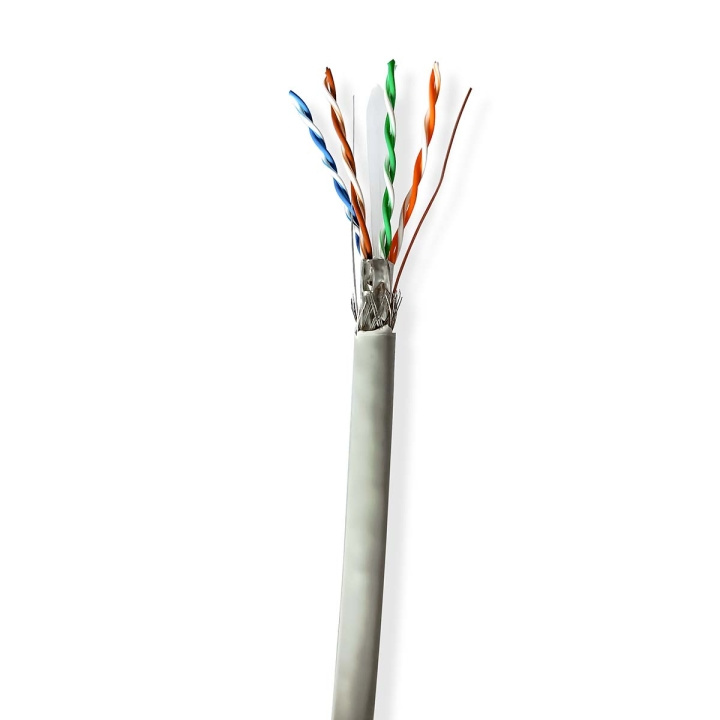 Nedis Nettverkskabelen Roll | CAT6 | Fast | S/FTP | CCA | 100.0 m | Innendørs | Rund | PVC | Grå | Trekkboks i gruppen Datautstyr / Kabler og adaptere / Nettverk / Cat6 hos TP E-commerce Nordic AB (C66026)