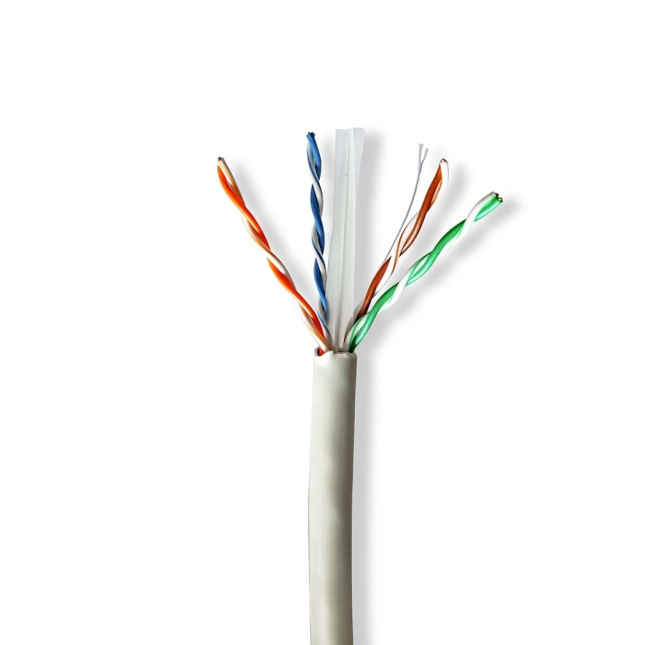 Nedis Nettverkskabelen Roll | CAT6 | Fast | U/UTP | Bare kobber | 305.0 m | Innendørs | Rund | LSZH | Grå | Trekkboks i gruppen Datautstyr / Kabler og adaptere / Nettverk / Cat6 hos TP E-commerce Nordic AB (C66032)